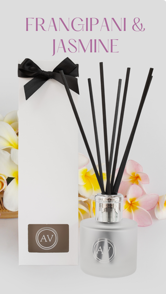 Frangipani and Jasmine Luxury Reed Diffusers