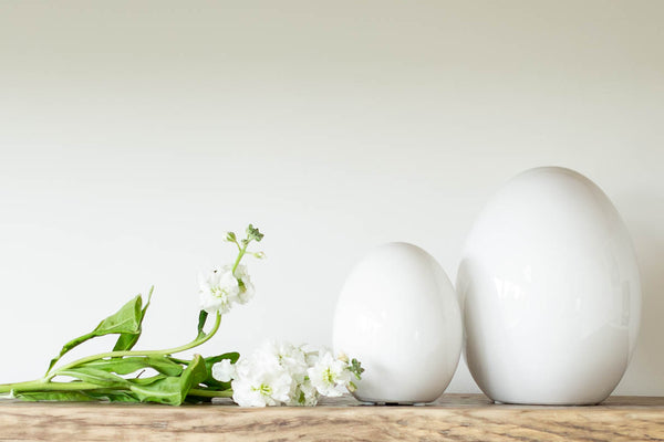 White Easter Eggs - Ceramic